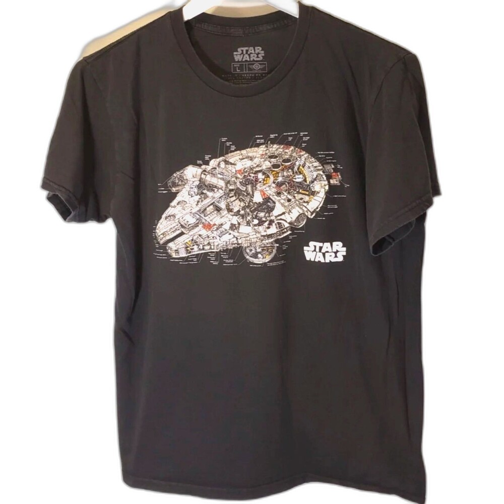STAR WARS Vintage Short Sleeve T-Shirt Black Large